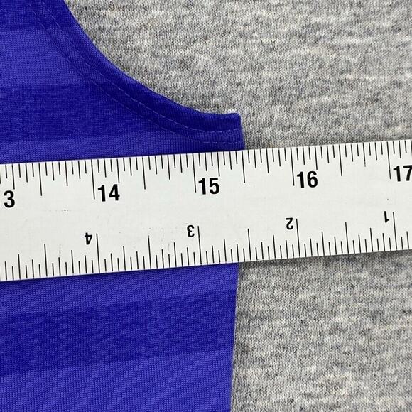 Avia Top Womens Small Purple Striped Sleeveless Tank Running Workout Activewear - Picture 5 of 6